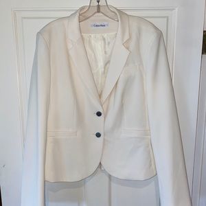 Calvin Klein white blazer